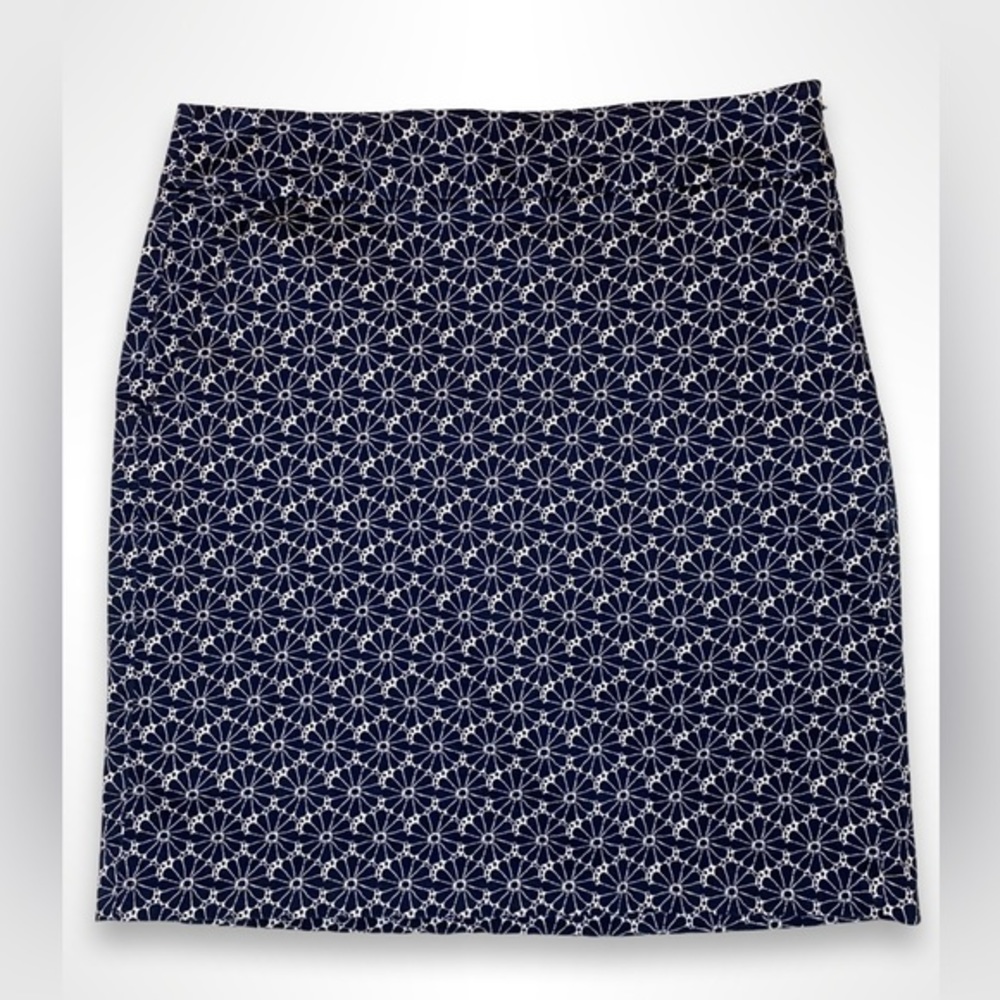 Tommy Hilfiger Blue & White Floral Skirt Size 00‎